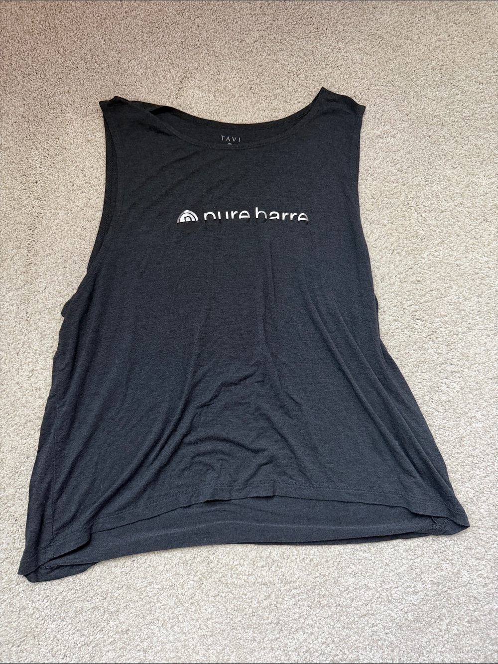 Tavi Pure Barre Black Muscle Tank